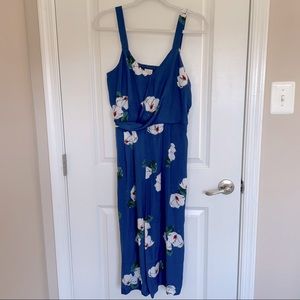A NEW DAY Blue Floral Jumpsuit Midi